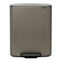 Brabantia Bo Pedal Bin 2 x 30 л (платиновый)