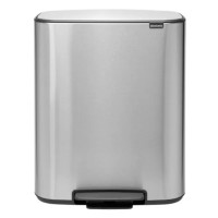 Brabantia Bo Pedal Bin 2 x 30 л (стальной матовый)