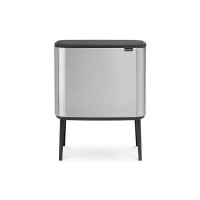 Brabantia Bo Touch Bin 3x11 л (стальной матовый с защитой)
