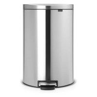 Brabantia FlatBack+ 40 л (стальной матовый с защитой от отпечатков)
