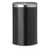 Мусорное ведро Brabantia Touch Bin 40 л (черный матовый/стальной)