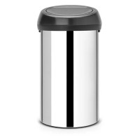 Brabantia Touch Bin 60 л (стальной полированный/черный)