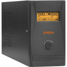 Источник бесперебойного питания ExeGate Power Smart ULB-650.LCD.AVR.EURO.RJ.USB
