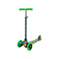 Самокат Novatrack Disco-kids 120H.DISCOKIDS.BMC8 (черный/зеленый)