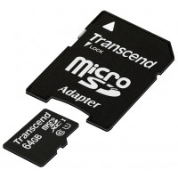 Карта памяти Transcend microSDXC UHS-I 300x Premium (Class 10) 64GB [TS64GUSDU1]