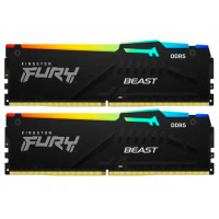 Оперативная память Kingston FURY Beast RGB 2x32ГБ DDR5 5600 МГц KF556C40BBAK2-64