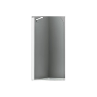 Стеклянная шторка для ванны Wasserkraft Leine 35P01-80WHITE Fixed