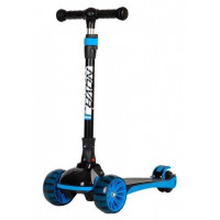 Трехколесный самокат Novatrack Rainbow Basic Black New 120BB.RAINBOW.BBL22 (черный/голубой)