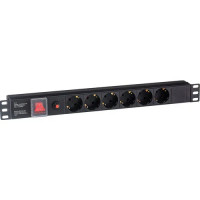 Блок розеток ExeGate ServerPro PDU-19H605 Al-6S-C14-SW-O