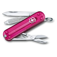 Мультитул Victorinox Classic SD Transparent (розовый)