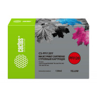 Картридж CACTUS CS-PFI120Y (аналог Canon PFI120Y)