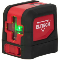 Лазерный нивелир ELITECH ЛН 3К-ЗЕЛ (с кейсом, набор оснастки)