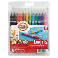 Фломастеры Koh-i-Noor Twins 771023AB02TE (12 шт)