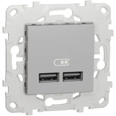 Розетка USB Schneider Electric NU541830 (Алюминий)
