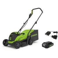 Газонокосилка Greenworks GD24LM33K4 2516107UB (с 1-м АКБ)
