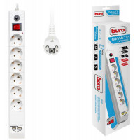 Сетевой фильтр Buro BU-SP5-USB-2A-W