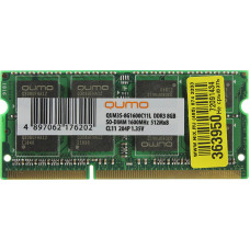 Оперативная память QUMO 8GB DDR3 SODIMM PC3-12800 QUM3S-8G1600C11L