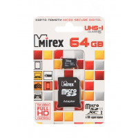 Карта памяти Mirex microSDXC UHS-I (Class 10) 64GB (13613-AD10SD64)