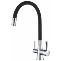 Смеситель Lemark Comfort LM3075C (хром/черный)